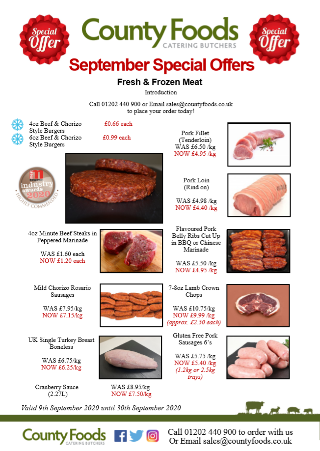 september specials meat - County Foods